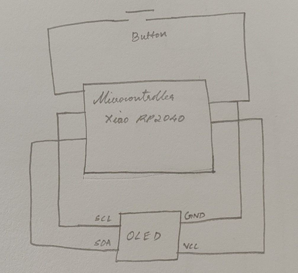 OLED with Button Circuit Diagram